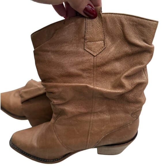 Steve Madden Womens P. Wesst Brown Leather Western Ankle Boots Size 6.5 - Picture 13 of 14